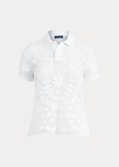 Camisa Polo Polo Ralph Lauren Mujer Blancos - Lace - IKHSQ7510